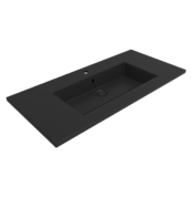 Bocchi Milano Etajerli Lavabo 100 cm Mat Siyah - 1105-004-0126 - Etajerli Lavabo
