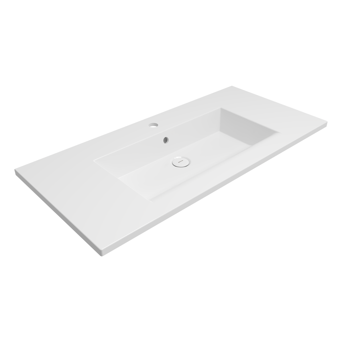 Bocchi Milano Etajerli Lavabo 100 cm Parlak Beyaz