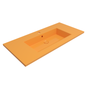 Bocchi Milano Etajerli Lavabo 100 cm Parlak Mandalina Sarısı - 1105-021-0126 - Etajerli Lavabo