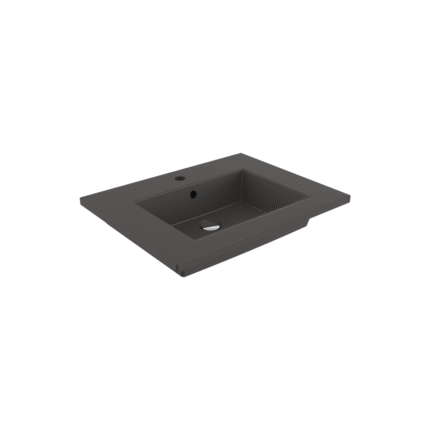 Bocchi Milano Etajerli Lavabo 60 cm Mat Antrasit