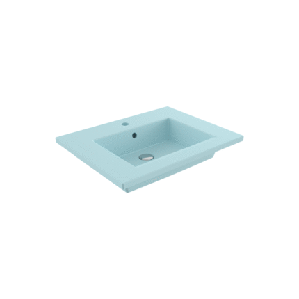Bocchi Milano Etajerli Lavabo 60 cm Mat Buz Mavisi