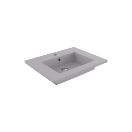 Bocchi Milano Etajerli Lavabo 60 cm Mat Gri - 1161-006-0126 - Etajerli Lavabo