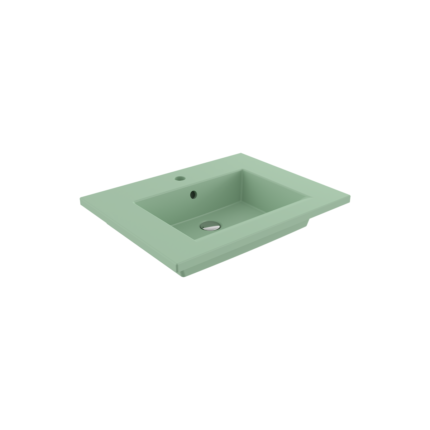 Bocchi Milano Etajerli Lavabo 60 cm Mat Mint Yeşil - 1161-033-0126 - Etajerli Lavabo