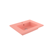 Bocchi Milano Etajerli Lavabo 60 cm Mat Somon - 1161-032-0126 - Etajerli Lavabo