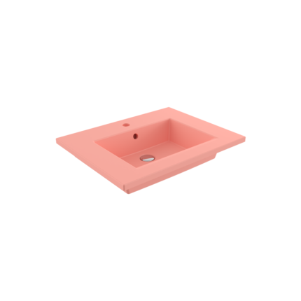 Bocchi Milano Etajerli Lavabo 60 cm Mat Somon - 1161-032-0126 - Etajerli Lavabo