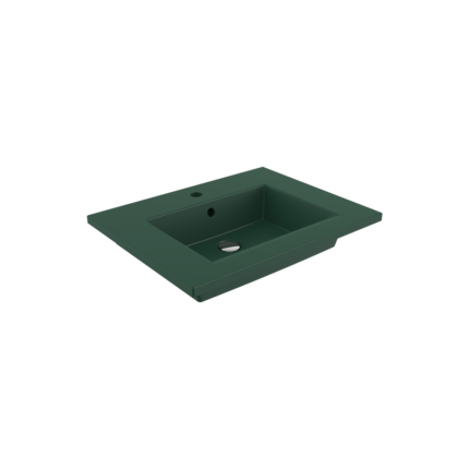 Bocchi Milano Etajerli Lavabo 60 cm Mat Yeşil - 1161-027-0126 - Etajerli Lavabo