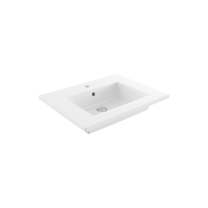 Bocchi Milano Etajerli Lavabo 60 cm Parlak Beyaz - 1161-001-0126 - Etajerli Lavabo