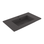 Bocchi Milano Etajerli Lavabo 80 cm Mat Antrasit - 1113-020-0126 - Etajerli Lavabo