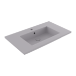 Bocchi Milano Etajerli Lavabo 80 cm Mat Gri - 1113-006-0126 - Etajerli Lavabo
