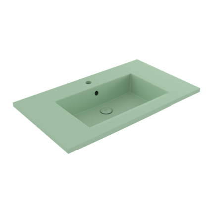 Bocchi Milano Etajerli Lavabo 80 cm Mat Mint Yeşil - 1113-033-0126 - Etajerli Lavabo