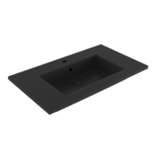 Bocchi Milano Etajerli Lavabo 80 cm Mat Siyah - 1113-004-0126 - Etajerli Lavabo