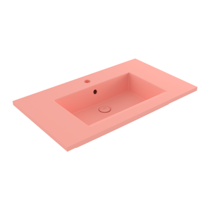 Bocchi Milano Etajerli Lavabo 80 cm Mat Somon - 1113-032-0126 - Etajerli Lavabo
