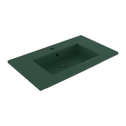 Bocchi Milano Etajerli Lavabo 80 cm Mat Yeşil - 1113-027-0126 - Etajerli Lavabo