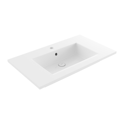 Bocchi Milano Etajerli Lavabo 80 cm Parlak Beyaz - 1113-001-0126 - Etajerli Lavabo