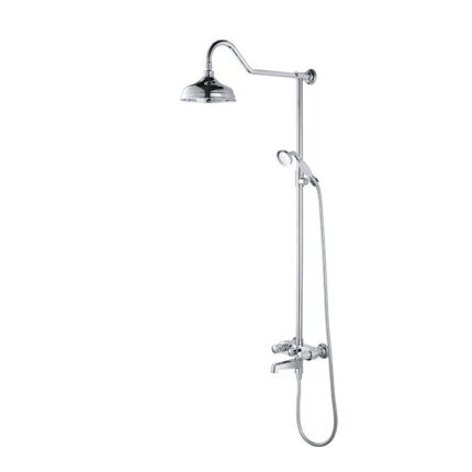 Bocchi Orient Banyo Bataryası ve El Duşu Setli Duş Kolonu Krom - 1005-0031 - Yağmur Duş Sistemleri - 1