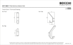 Bocchi Pisa Bornoz Askılığı - İkili Krom - 3011-0001 - Askılık, Bornoz Askılığı - 2
