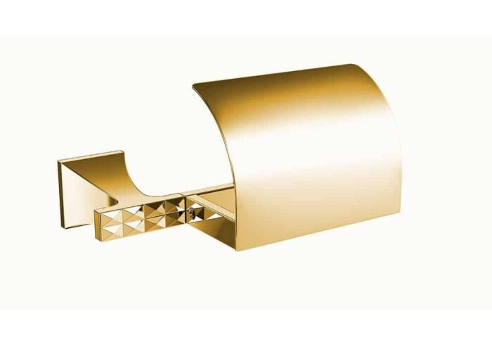 Bocchi Roma Tuvalet Kağıtlığı - Kapaklı Altın - 3020-0007-EG - Tuvalet Kağıtlık - 1