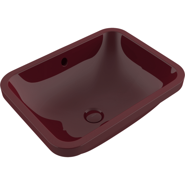 Bocchi Scala Arch Tezgah Altı Lavabo 55 cm Parlak Burgonya Bordosu
