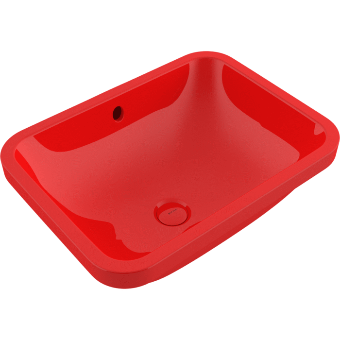 Bocchi Scala Arch Tezgah Altı Lavabo 55 cm Parlak Kırmızı - 1006-019-0125 - Tezgah Altı Hilton Lavabo - 1