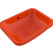 Bocchi Scala Arch Tezgah Altı Lavabo 55 cm Parlak Turuncu - 1006-012-0125 - Tezgah Altı Hilton Lavabo - 1