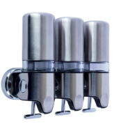 Bocchi Sıvı Sabunluk Üçlü Sıvı Sabunluk Üçlü 450x3 ml Mat Paslanmaz Çelik - 3052-0003 - Sıvı Sabunluk - 1