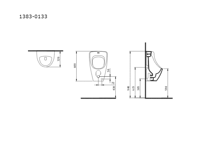 Bocchi Taormina Arch Fotoselli Pilli Pisuvar Parlak Beyaz - 1383-001-0133 - Pisuvarlar - 2