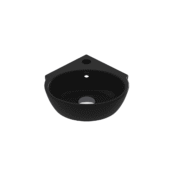 Bocchi Taormina Arch Köşe Lavabo 30 cm Mat Siyah - 1392-004-0126 - Köşe Lavabo