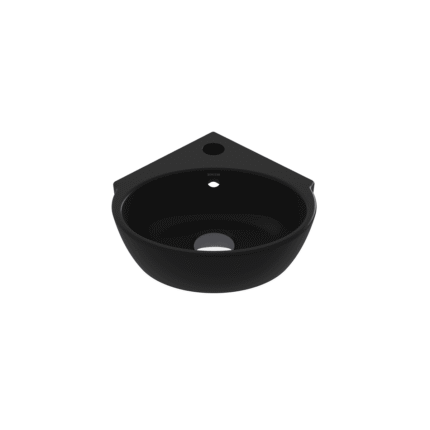 Bocchi Taormina Arch Köşe Lavabo 30 cm Mat Siyah - 1392-004-0126 - Köşe Lavabo