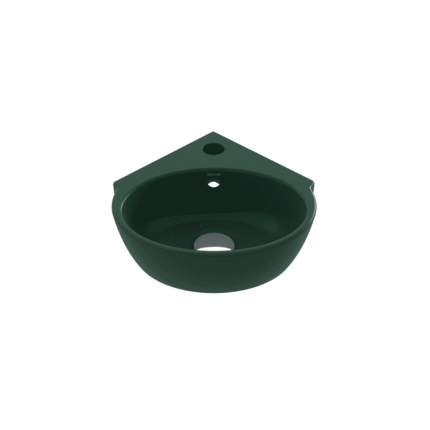 Bocchi Taormina Arch Köşe Lavabo 30 cm Mat Yeşil