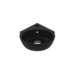 Bocchi Taormina Arch Köşe Lavabo 30 cm Parlak Siyah - 1392-005-0126 - Köşe Lavabo