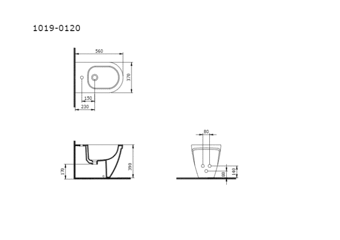 Bocchi Taormina Arch Yerden Bide Mat Petrol Mavisi