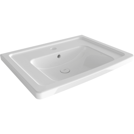 Bocchi Taormina Pro Etajerli Lavabo 66 cm Parlak Beyaz - 1007-001-0126 - Etajerli Lavabo - 1
