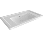 Bocchi Taormina Pro Etajerli Lavabo 85 cm Parlak Beyaz - 1008-001-0126 - Etajerli Lavabo - 1