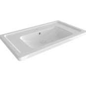 Banyocu | Banyocu.com.tr Bocchi Taormina Pro Etajerli Lavabo 85 cm Parlak Beyaz - 1008-001-0126 - Etajerli Lavabo - 1