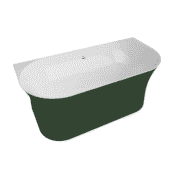 Bocchi Taranto Küvet Parlak Yeşil-Beyaz