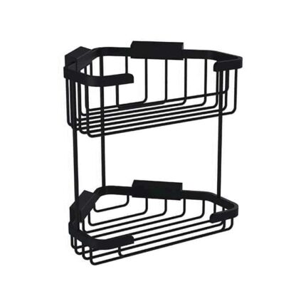 Bocchi Tel Sabunluk Köşe Malzemelik - İkili Tel Sabunluk Köşe Malzemelik - İkili Mat Siyah