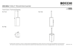 Bocchi Tuvalet Fırçalık Duvardan Kare Tuvalet Fırçalığı Duvardan Kare Krom - 3053-0004 - Klozet Temizleme Fırçası - 2