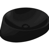 Bocchi Venezia Çanak Lavabo 56 cm Mat Siyah