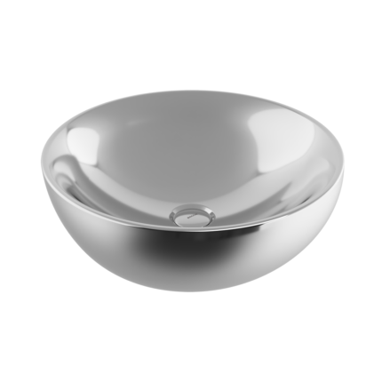 Bocchi Venezia Çanak Lavabo 45 cm Parlak Gümüş - 1119-401-0125 - Çanak Lavabo