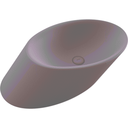 Bocchi Vessel Çanak Lavabo 72 cm Mat Gri