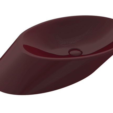 Bocchi Vessel Çanak Lavabo 72 cm Parlak Burgonya Bordosu