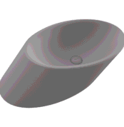 Bocchi Vessel Çanak Lavabo 72 cm Mat Gri - 1013-006-0125 - Çanak Lavabo - 1