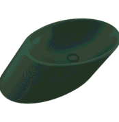 Bocchi Vessel Çanak Lavabo 72 cm Mat Yeşil - 1013-027-0125 - Çanak Lavabo - 1