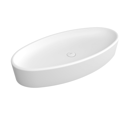 Bocchi Vessel Çanak Lavabo 85 cm Mat Beyaz - 1014-002-0125 - Çanak Lavabo - 1