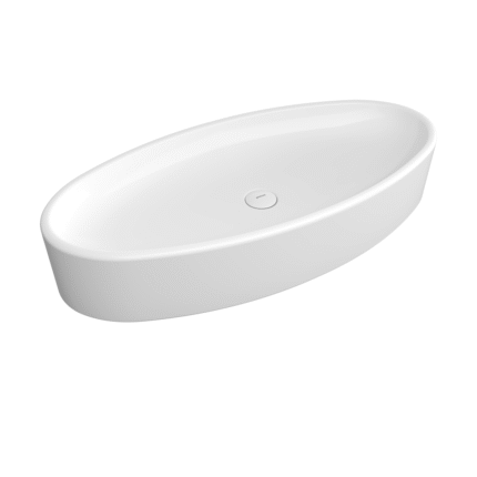 Bocchi Vessel Çanak Lavabo 85 cm Parlak Beyaz - 1014-001-0125 - Çanak Lavabo - 1