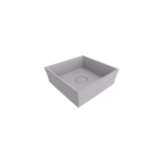 Bocchi Vessel Kare Lavabo 38x38 cm Mat Gri - 1173-006-0125 - Tezgah Üstü Lavabo