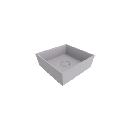 Bocchi Vessel Kare Lavabo 38x38 cm Mat Gri - 1173-006-0125 - Tezgah Üstü Lavabo