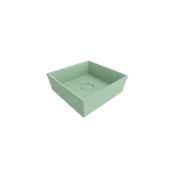 Bocchi Vessel Kare Lavabo 38x38 cm Mat Mint Yeşil - 1173-033-0125 - Tezgah Üstü Lavabo