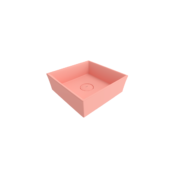 Bocchi Vessel Kare Lavabo 38x38 cm Mat Somon - 1173-032-0125 - Tezgah Üstü Lavabo