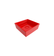 Bocchi Vessel Kare Lavabo 38x38 cm Parlak Kırmızı - 1173-019-0125 - Tezgah Üstü Lavabo